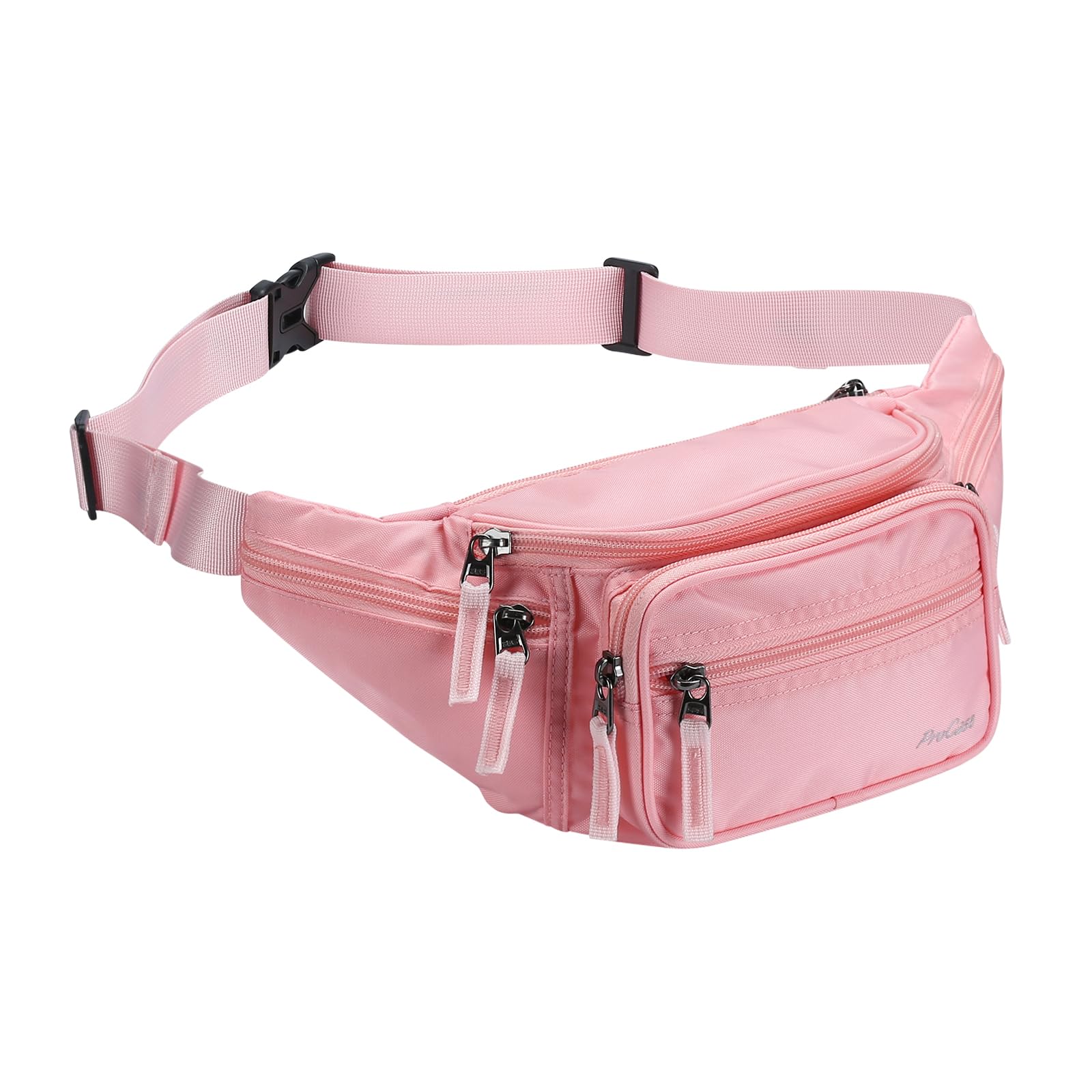 Cangurera Deportiva ProCase Rosa con Cinturón Ajustable y Hebilla para Unisexo