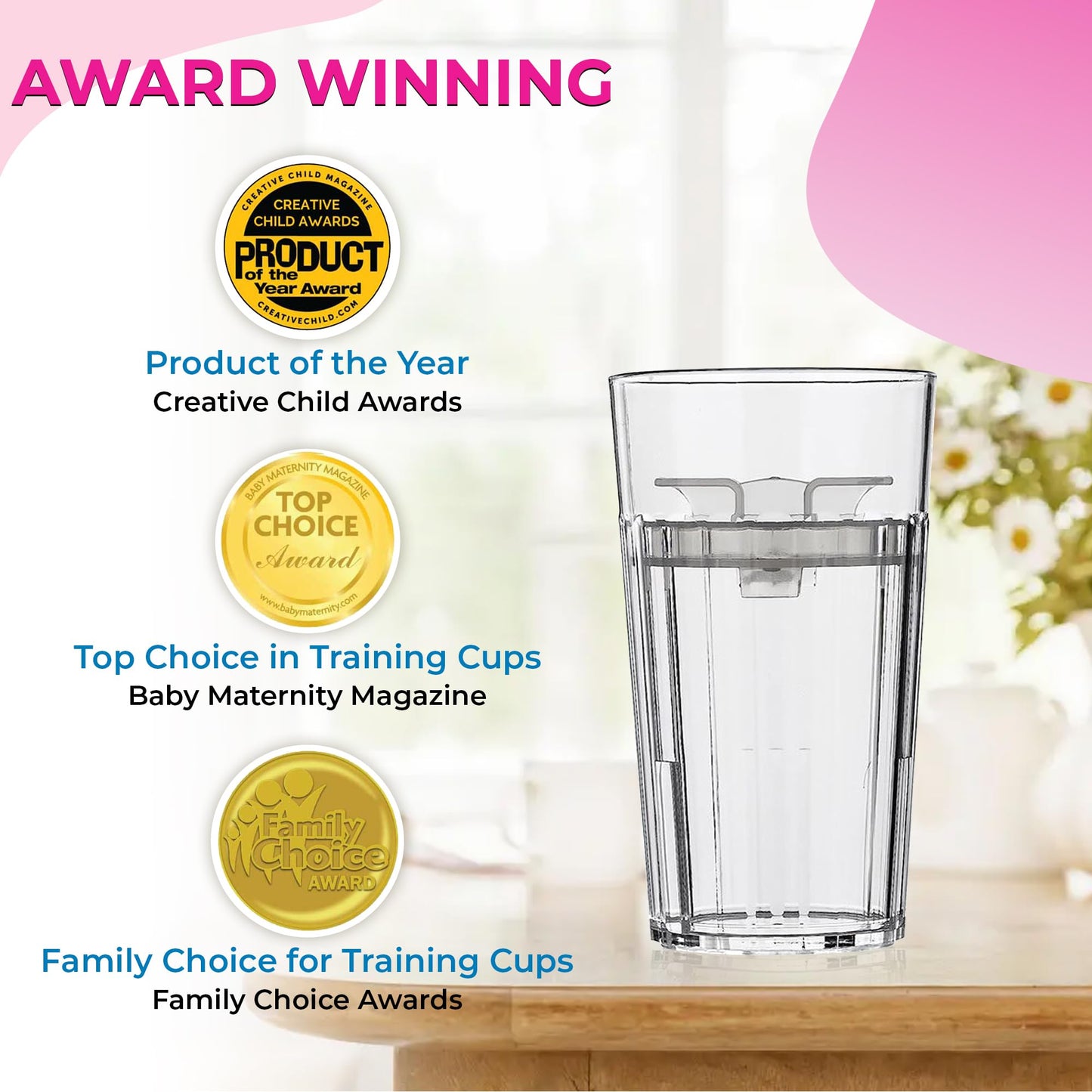 Reflo Smart Cup, una alternativa inteligente a "Sippy Cups" (rojo violeta – 2 unidades)