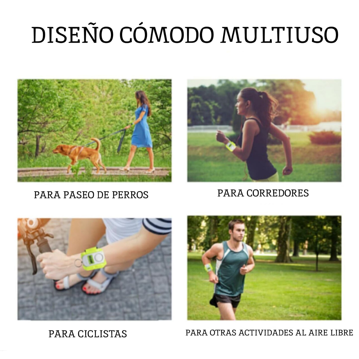 Alarma de Seguridad Personal Portátil Con Led 120dB para Mujeres y Niños