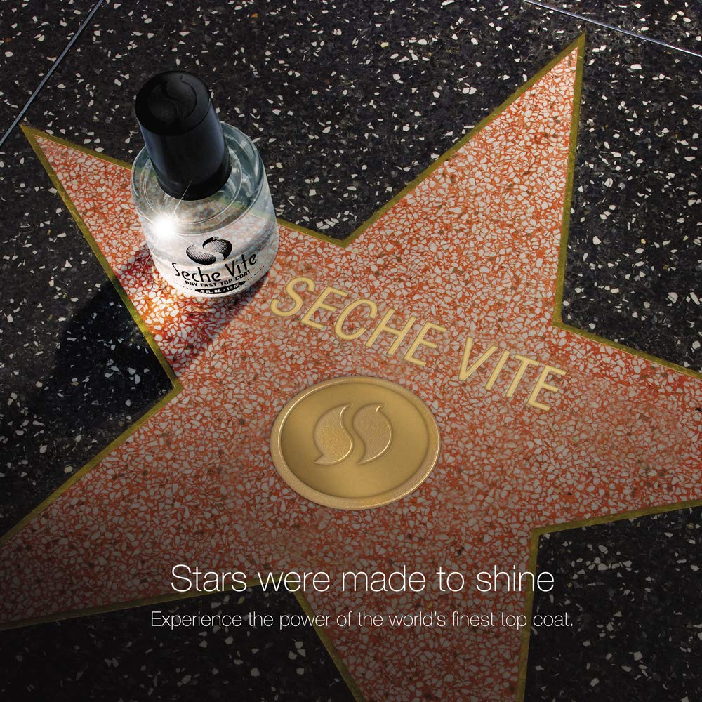 Seche Vite Dry Fast Top Coat Boxed 0.5oz (2 Pack) by Seche