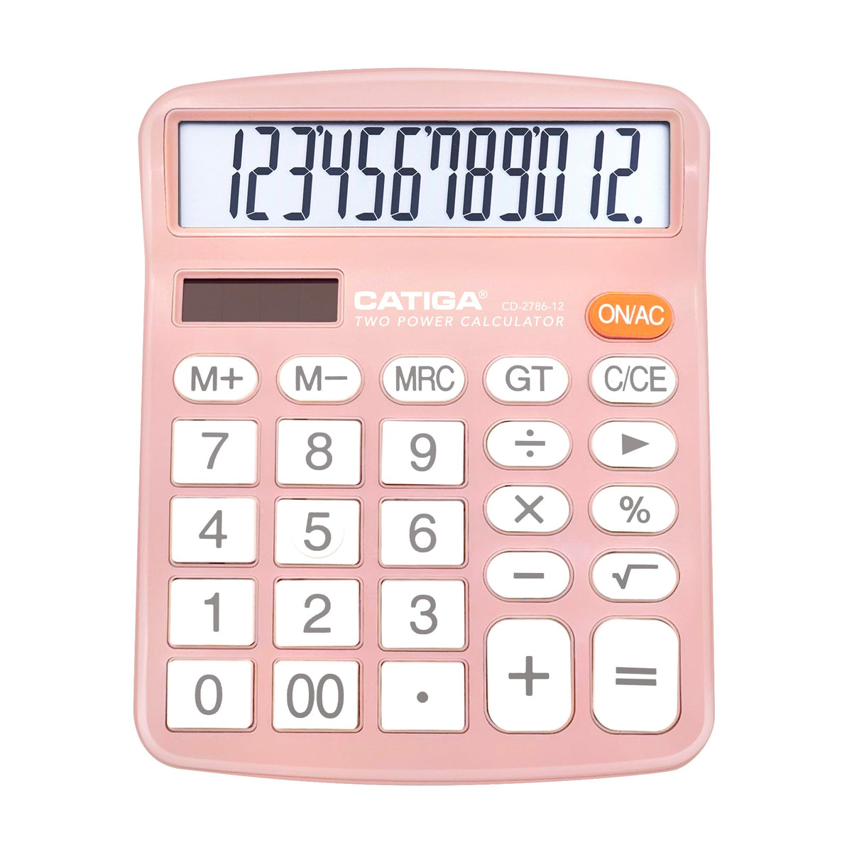 Calculadora de Escritorio CATIGA Azul Pantalla LCD Grande de 12 Dígitos para Oficina, Hogar y Escuela