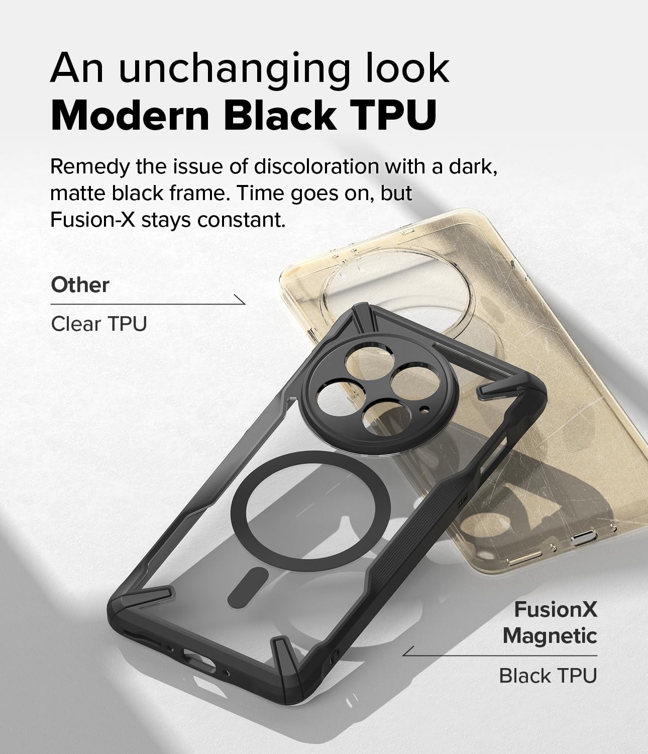 Funda Ringke Fusion-X Black Compatible con MagSafe y Resistente a Impactos para OnePlus 13