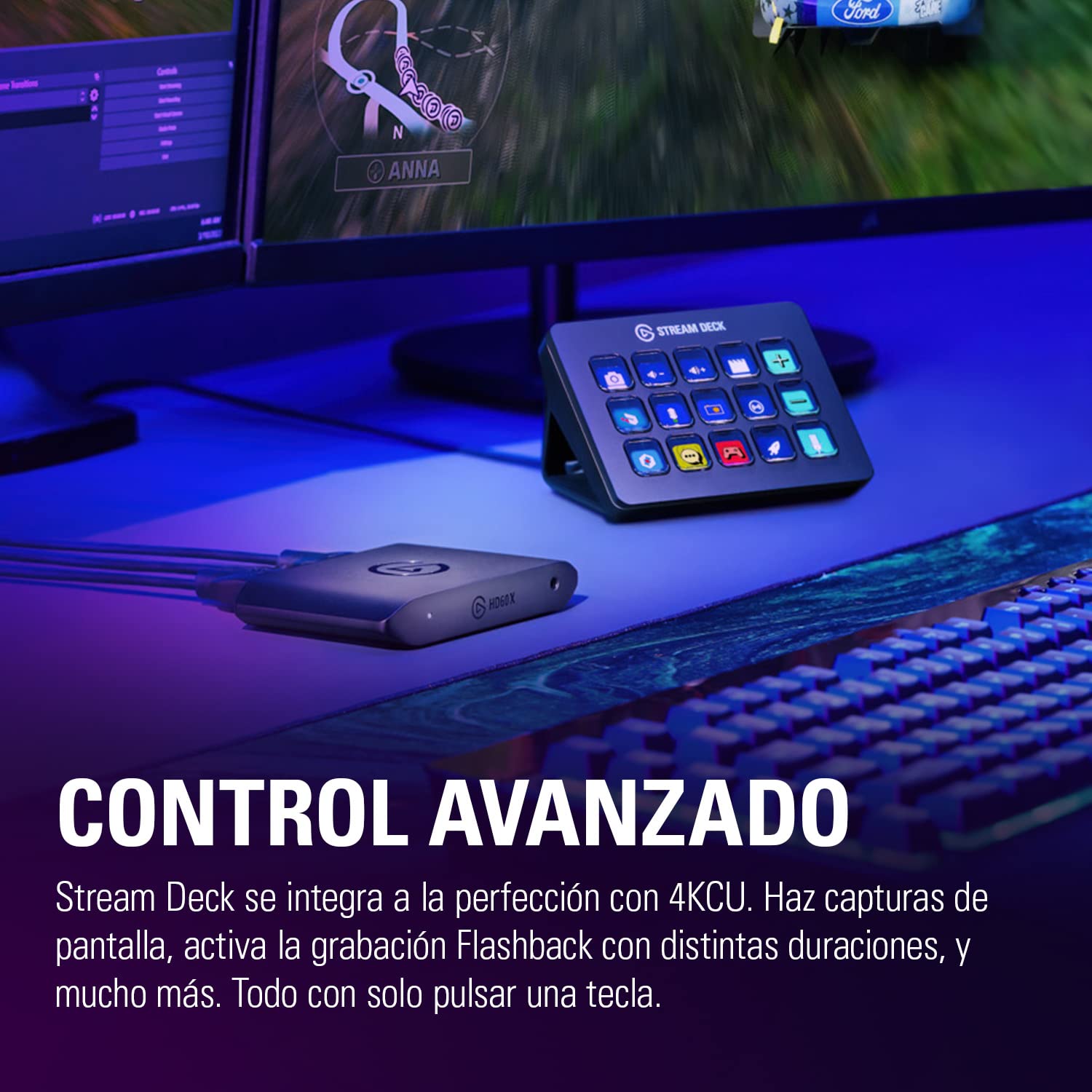 Elgato HD60 X - Haz Streaming y graba a 1080p60 HDR10 o 4K30 con latencia ultrabaja en PS5|Pro, PS4|Pro, Xbox Series X|S, Xbox One X|S, Nintendo Switch 2, en OBS y Otros, Funciona con PC y Mac