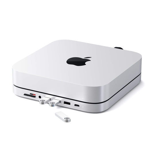Hub USB C Satechi Aluminio para Mac Studio y Mac Mini M2/M1