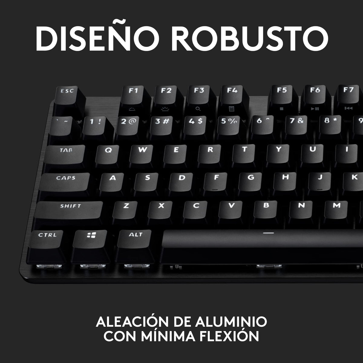 Teclado Mecánico Gaming Logitech G413 SE Negro Aluminio Retroiluminado para Windows y macOS