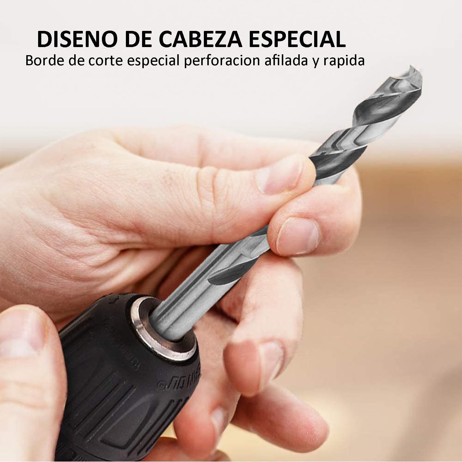 Brocas para Metal, Juego de Brocas de Alta Velocidad de 25 PCS, Extremadamente Resistentes al Calor para Taladrar Agujeros en Metal Duro, Acero Plástico, Hierro Fundido