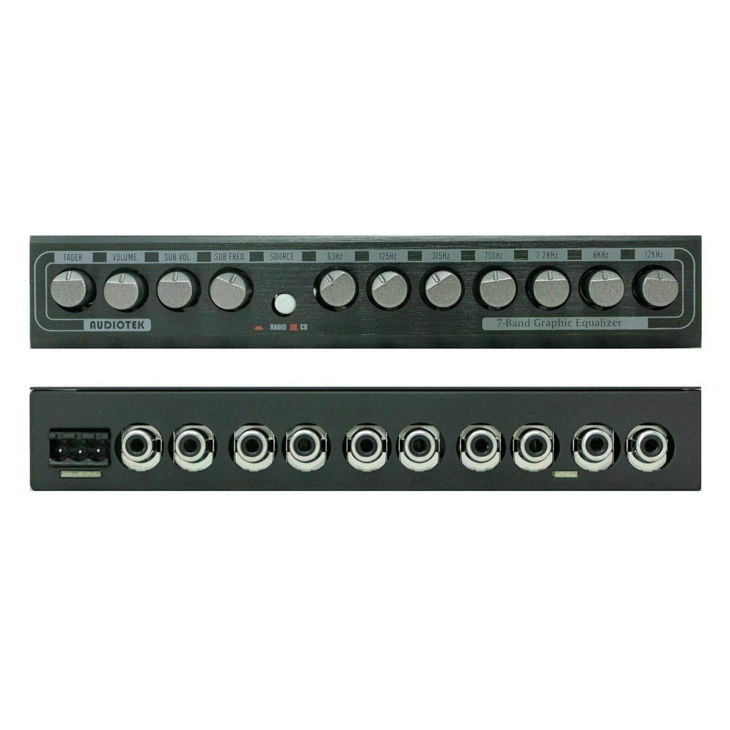Ecualizador de Audio Audiotek AT-EQ700 Plata 7 Bandas para Coche