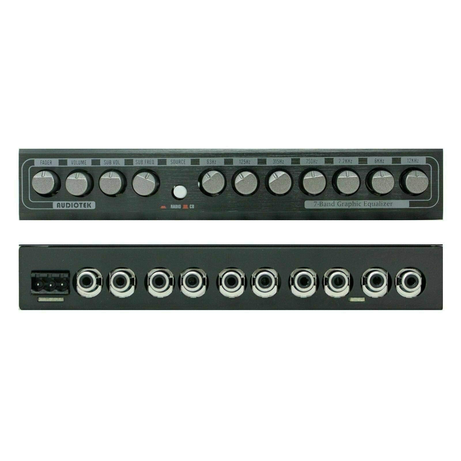 Ecualizador de Audio Audiotek AT-EQ700 Plata 7 Bandas para Coche