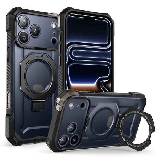 SUPCASE Funda Magnética para iPhone 17 Pro Case Compatible con Magsafe [UBGrip] Resistente Carcasa Protectora con Soporte para iPhone 17 Pro - Negro