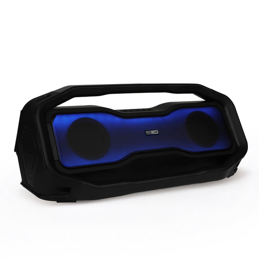 Altec Lansing Rockbox XL 2.0 Altavoces inalámbricos Bluetooth portátiles con Luces LED, IP67 Impermeables y duraderos para Exteriores, batería de 20 Horas con Control de aplicación