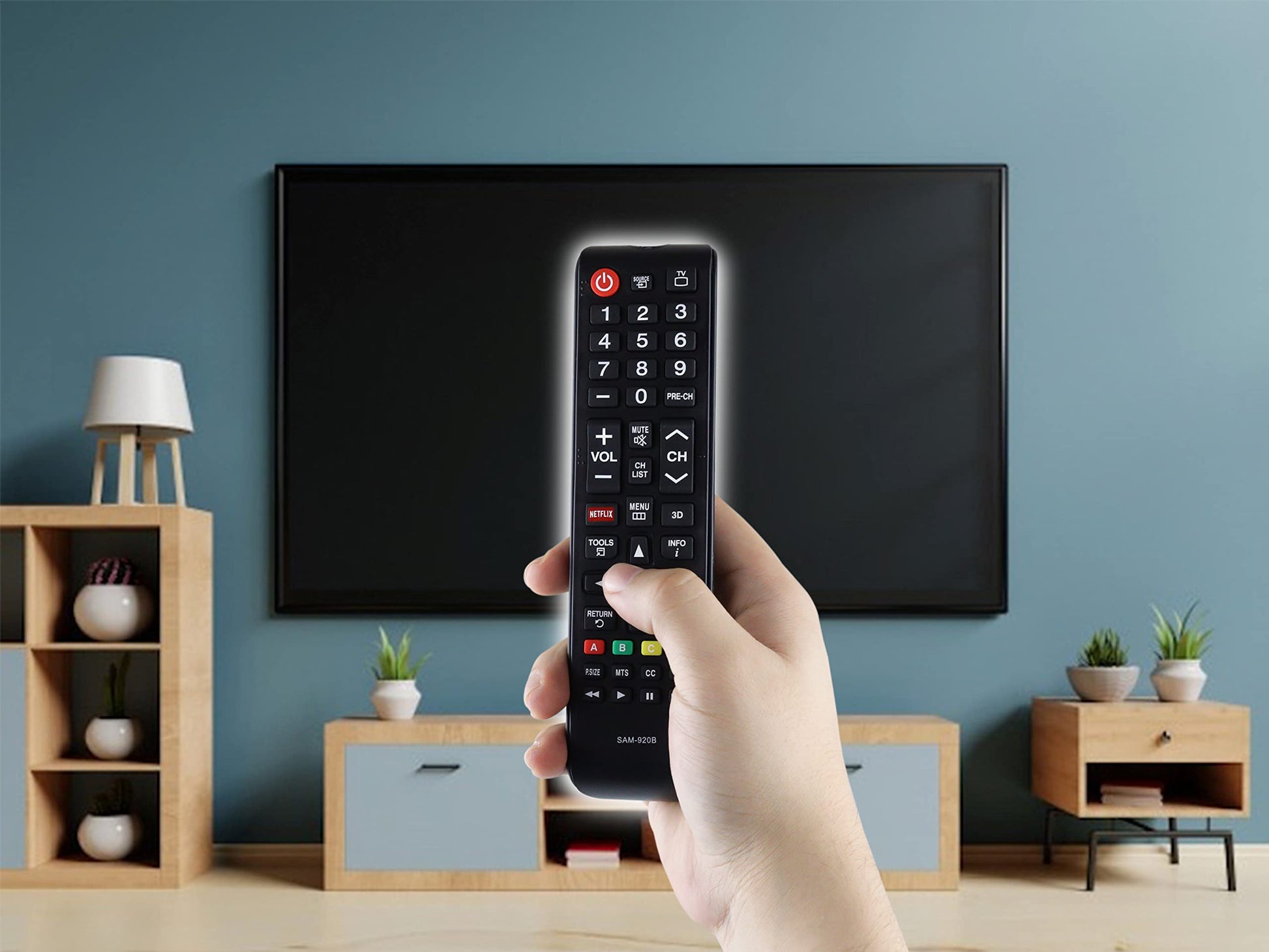 Control Compatible con Samsung Pantalla Smart TV Directo 100% Compatible Netflix