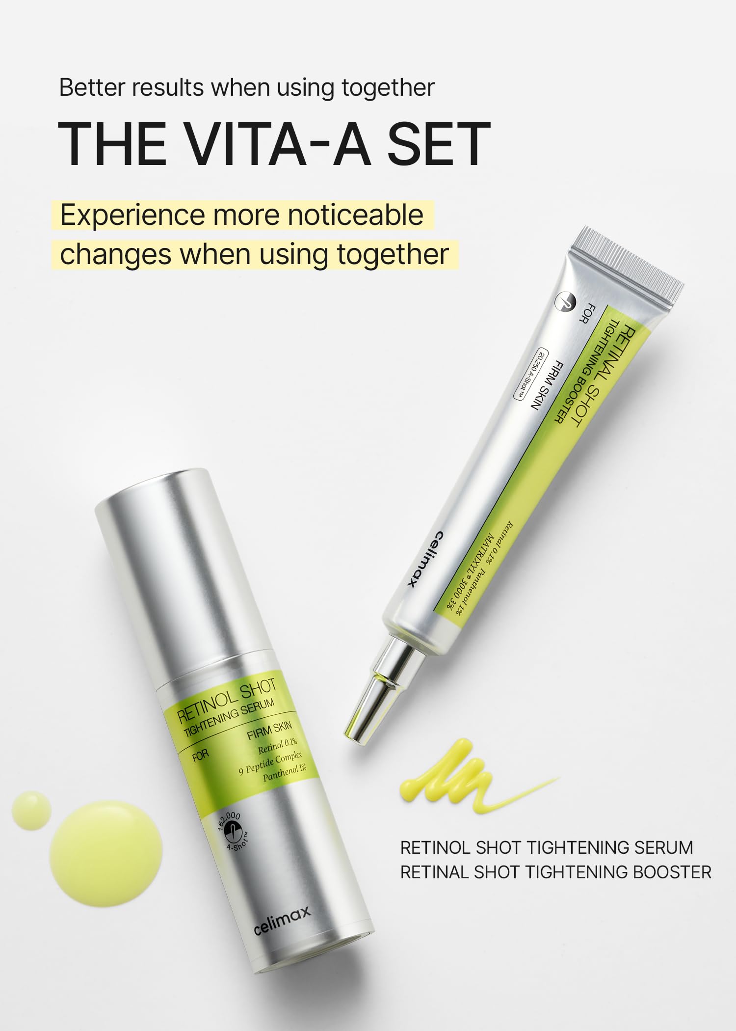 El potenciador reafirmante Vita A Retinal Shot | con retina liposomada, Matryxyl, minimizador de poros, arrugas y líneas finas, piel más firme, 15 ml