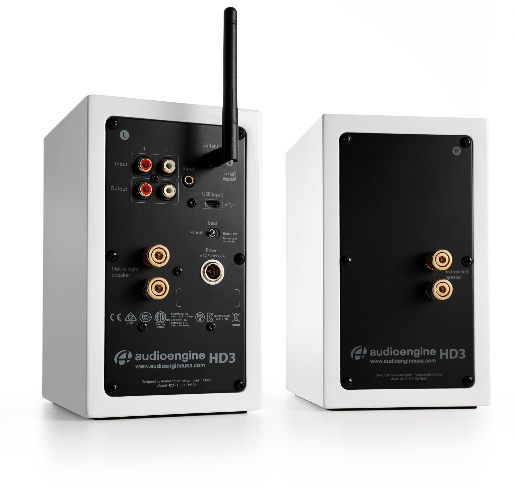 Audioengine Altavoces de Escritorio inalámbricos Bluetooth A2 HD: Bocinas para mi Computadora de 60 W para música y Juegos