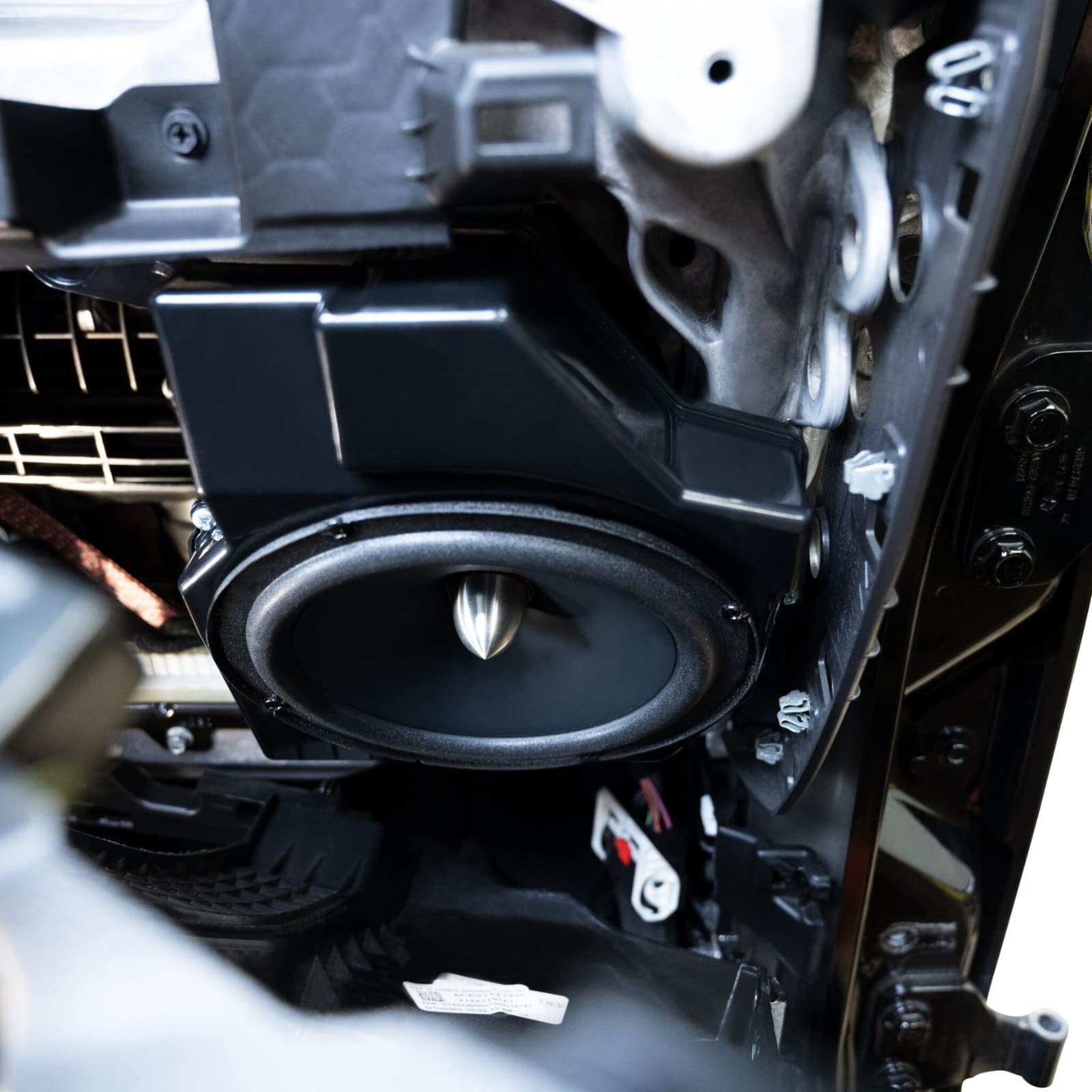 Adaptadores de Altavoz de 6.5 Pulgadas Stinger para Jeep Wrangler JL y Gladiator JT con Adaptadores de Altavoz de Agudos delanteros, Juego de Dos