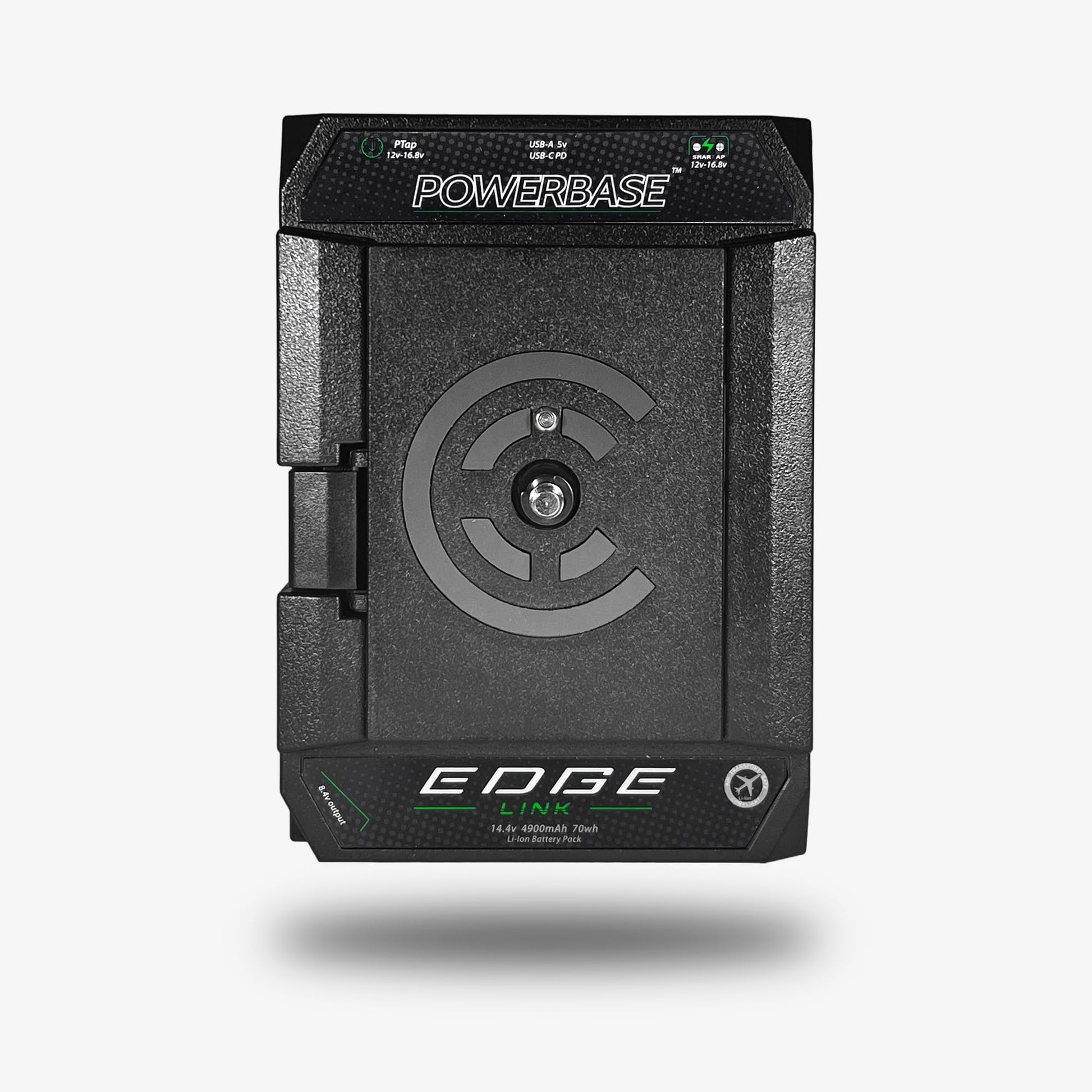 Core PowerBase Edge Link, 4700mAh 70Wh 14.8V con 2X D-Tap, USB-C PD, USB-A, LCD, para cámara, videocámara, Monitor, cineasta