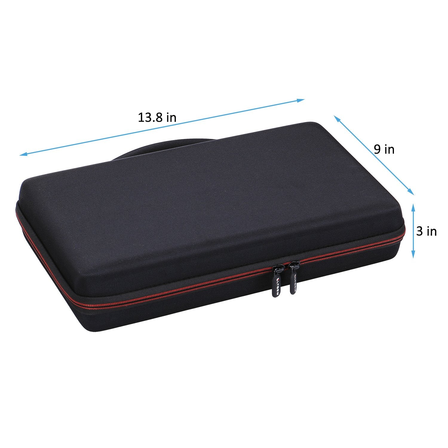 LTGEM - Funda rígida de EVA para Novation Launchkey Mini teclado USB MK2, driver de 25 notas, bolsa de almacenamiento protectora de viaje