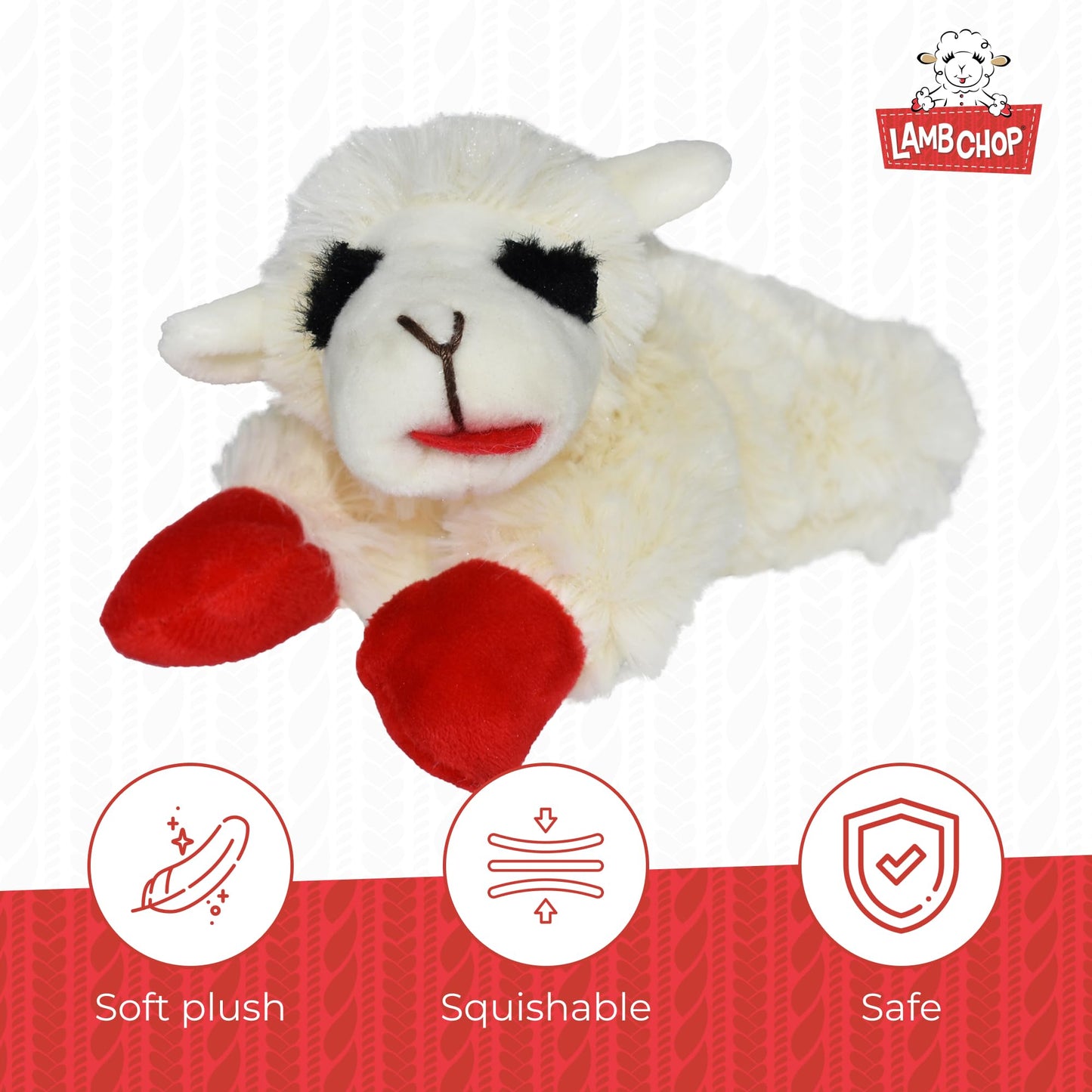 Juguete de Peluche Multipet International Lambchop Blanco 15.2 cm para Mascotas