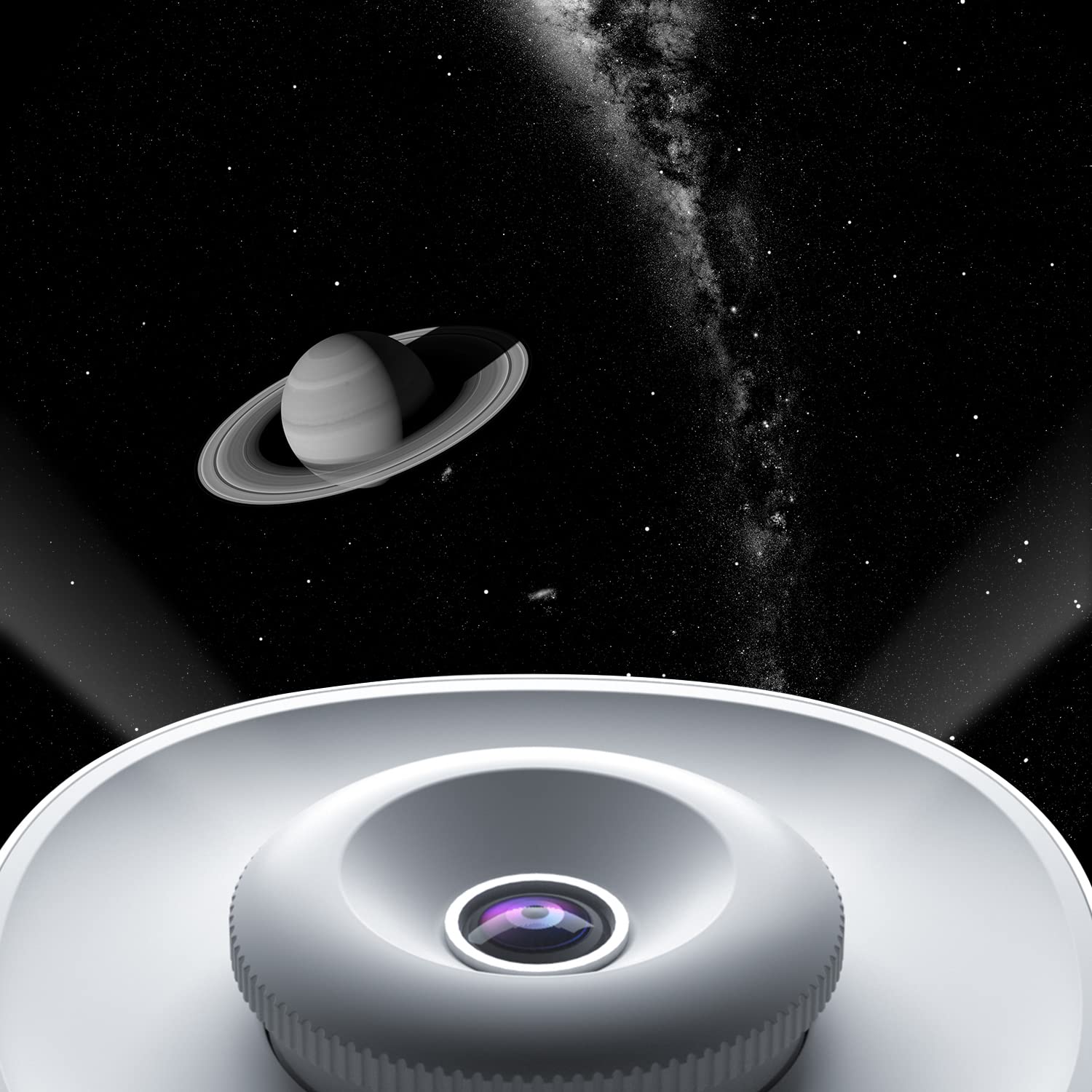 Proyector de Estrellas Orzorz Saturno en Discos Deslizantes Galaxy Lite Planetarium para el Hogar