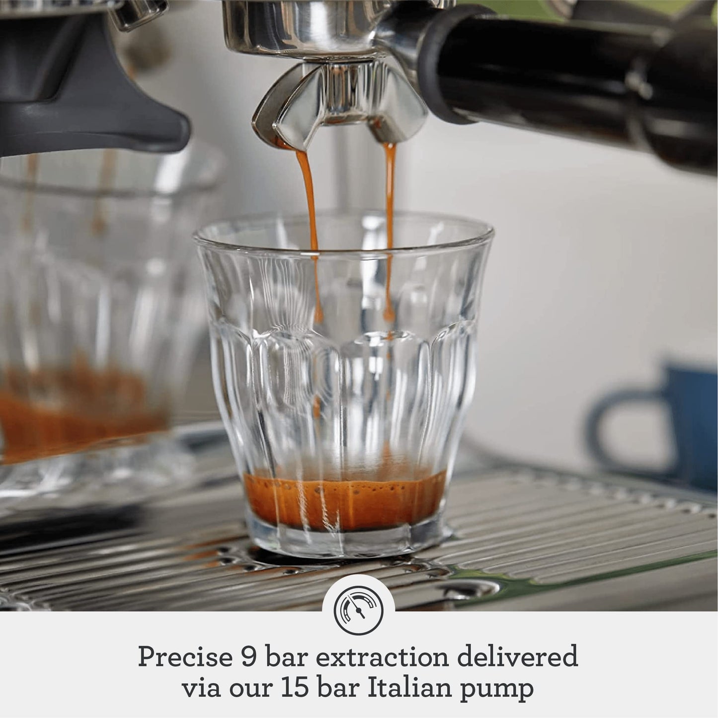 Breville - Máquina de café Bes870BSXL The Barista Express, color negro sésamo