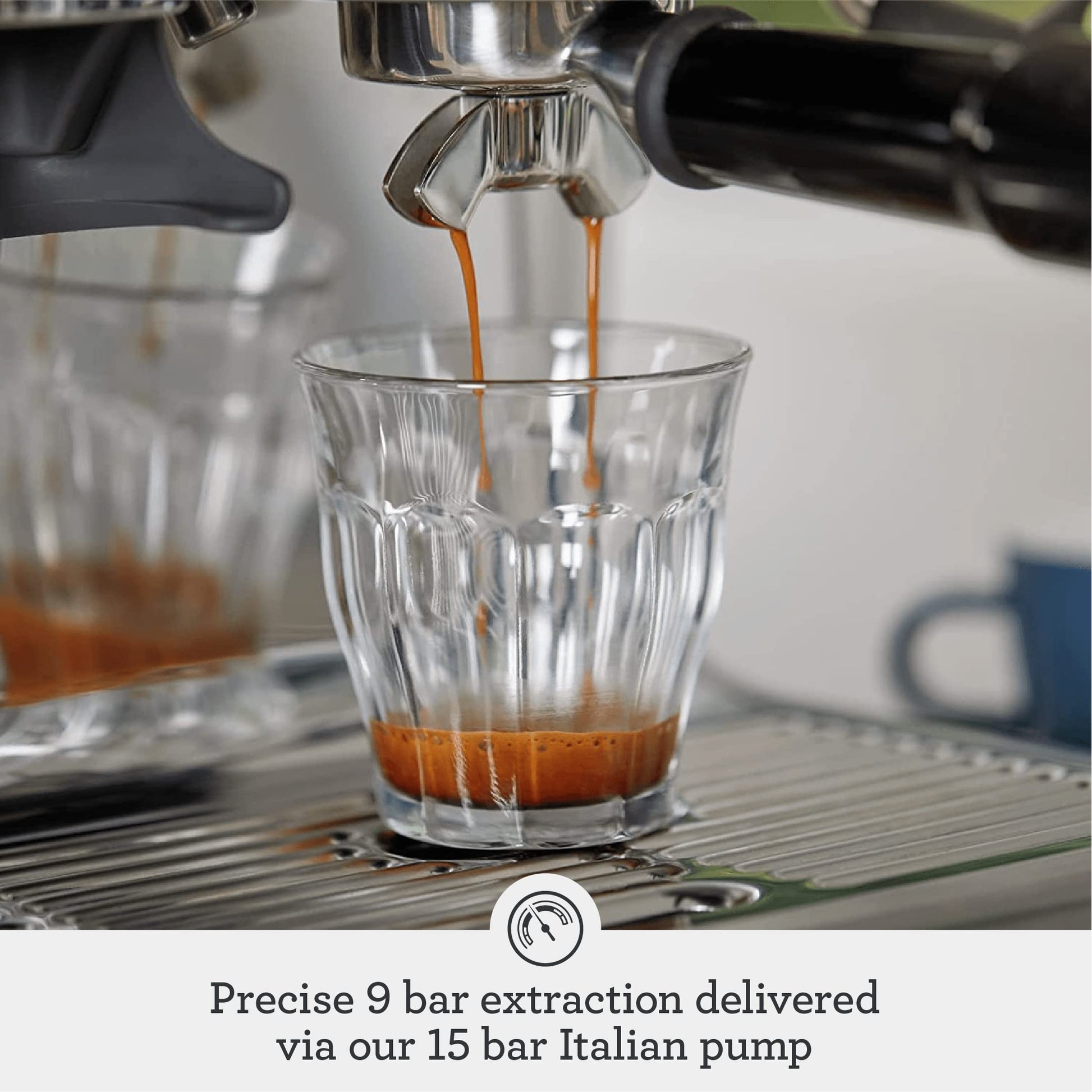 Breville - Máquina de café Bes870BSXL The Barista Express, color negro sésamo
