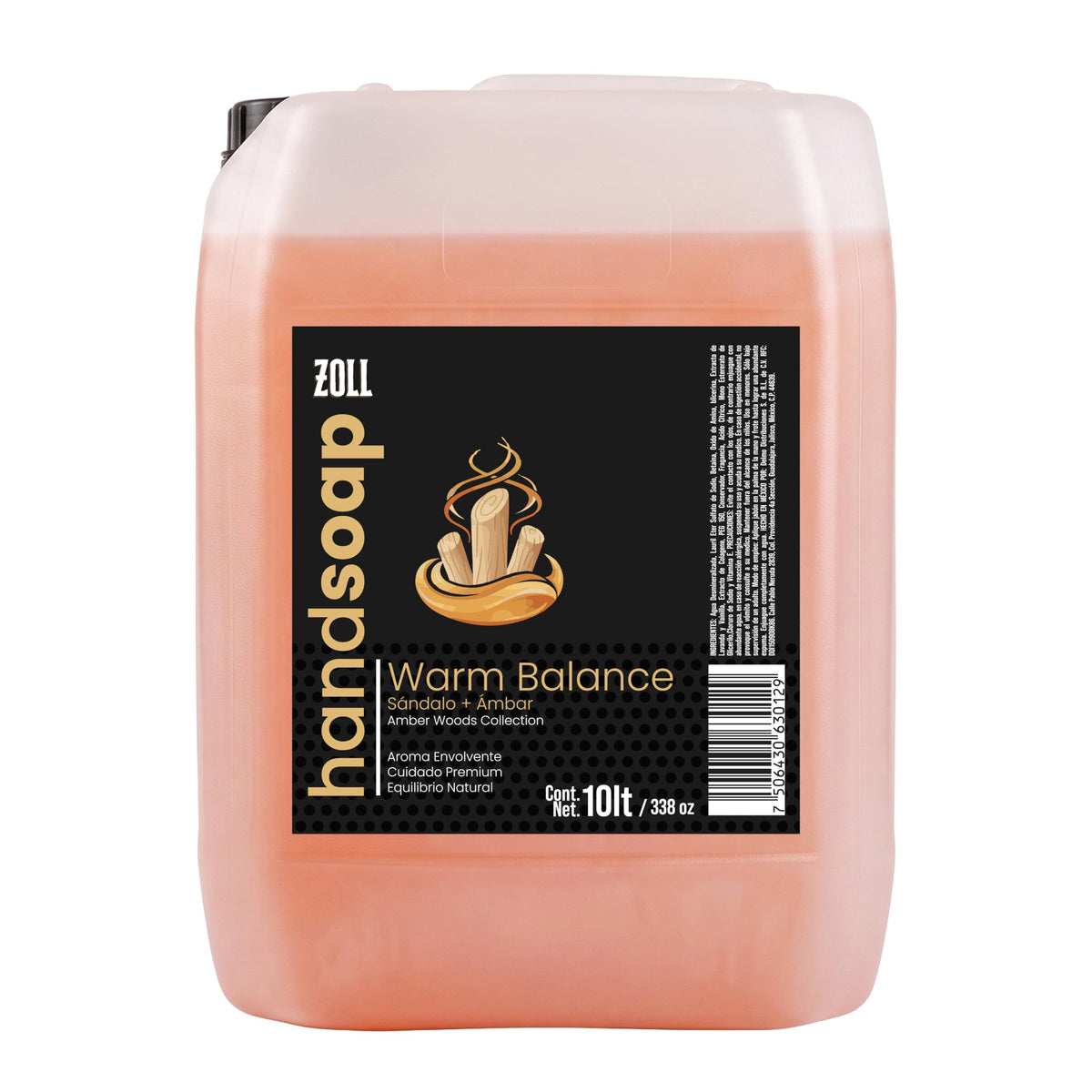 ZOLL|Jabón Líquido para Manos - Fragancia Premium Tipo Perfume - Larga Duración - Fórmula Espumante Hidratante - Limpieza Sofisticada para Uso Diario| Galón|
