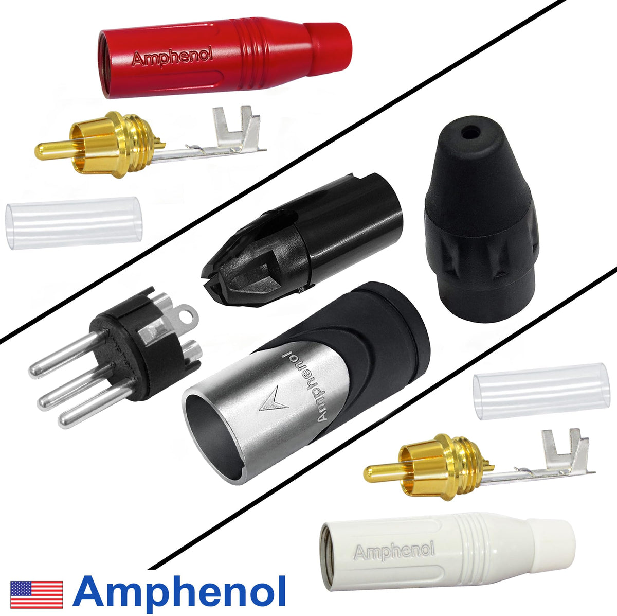 Cable de Interconexión RCA a XLR WBC-PRO-LOCAP 3 Pies Baja Capacitancia Audiófilo Profesional 22 AWG Ultra Silencioso