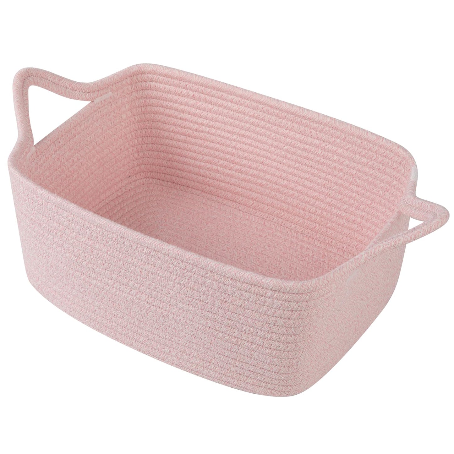 OIAHOMY - Bonita cesta tejida con bolsas de regalo y cintas, cesta de regalo vacía para baby shower, cumpleaños, cuarto de bebé con asas para sala de estar, contenedores de juguetes para mascotas para