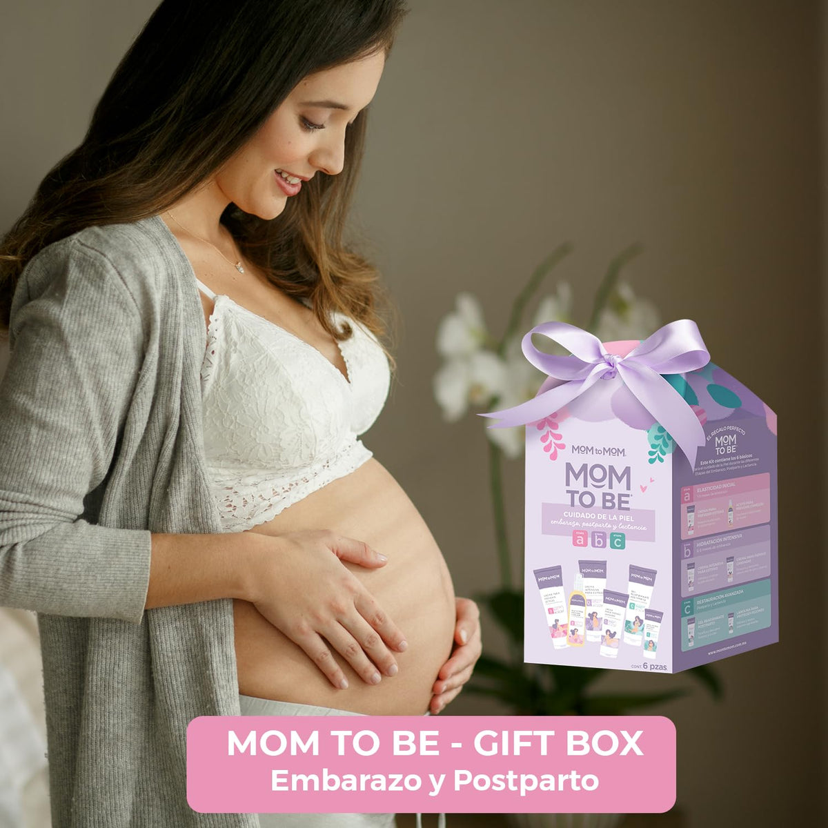 MOM to MOM Kit Tratamiento para el cuidado de la piel en cada etapa del embarazo y postparto