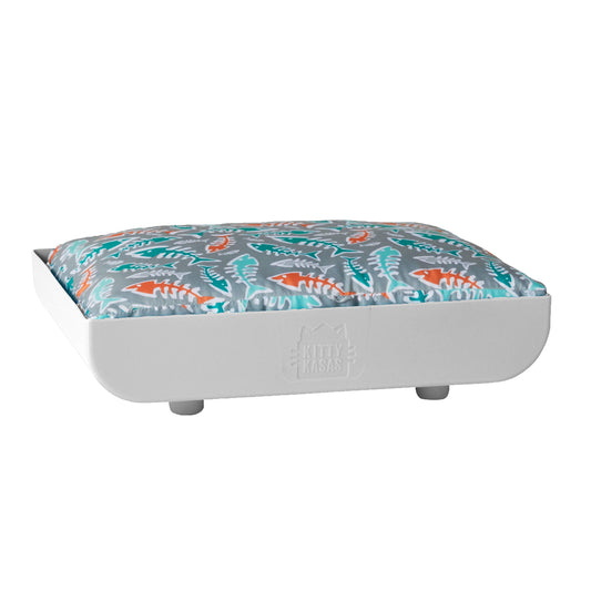 Kitty Kasas Penthaus - Cama para Gato, Blanco