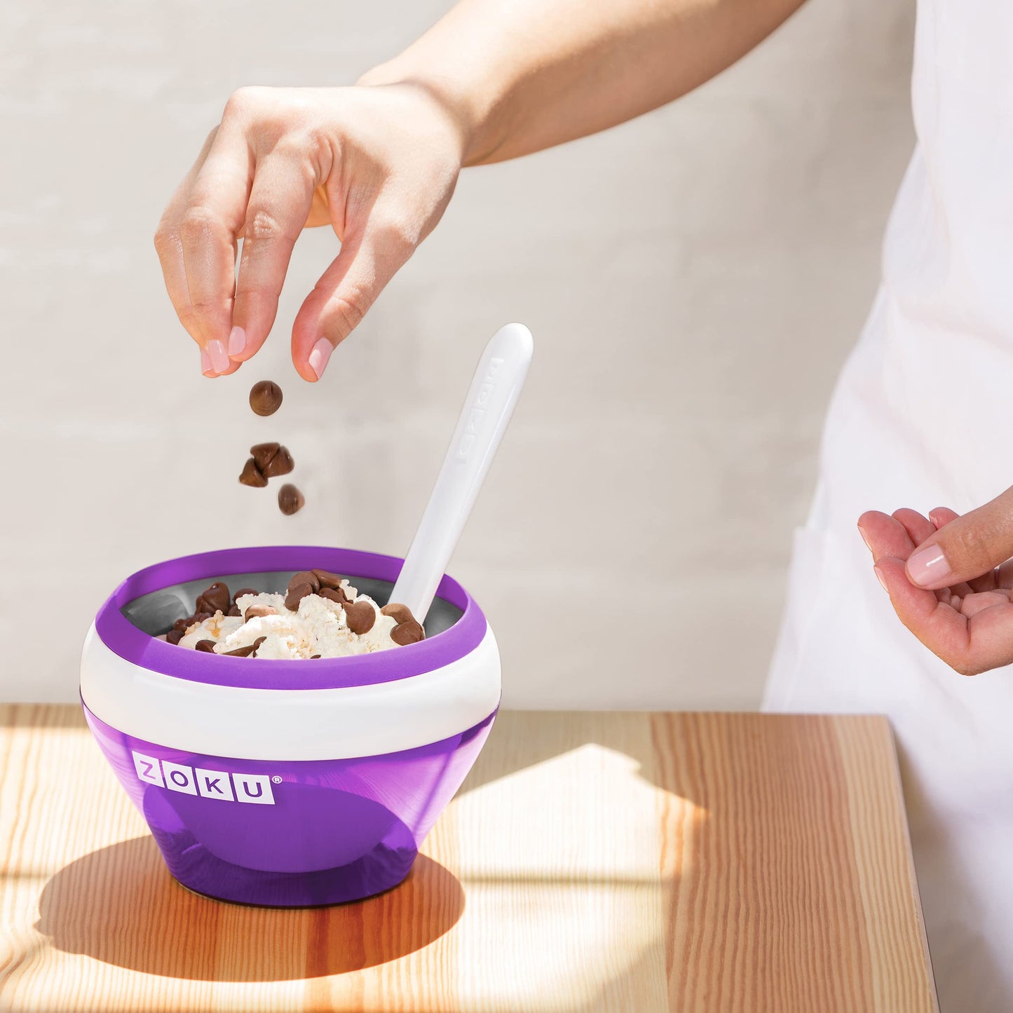 Heladera Zoku Púrpura Instantánea para Helados