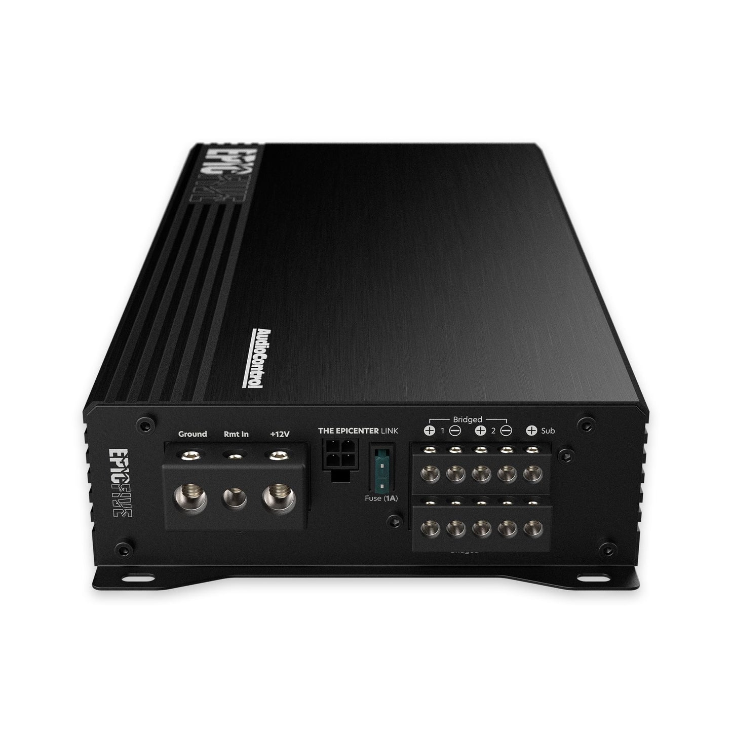 AudioControl EPICFIVE Epic Series 1100 W RMS 5 canales amplificador de audio para coche, clase D, impulso épico, filtro subsónico, filtros de paso alto/paso bajo, perilla de graves remoto ACR-E,
