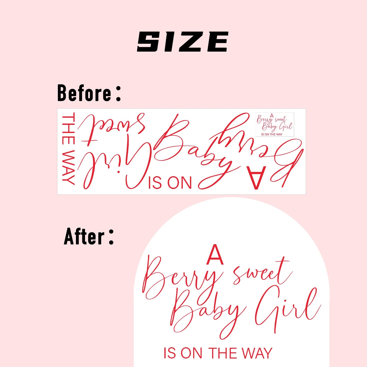 Capiont A Berry Sweet Baby Girl is on The Way - Vinilo decorativo para fiesta de baby shower, con temática de frutas dulces y bayas, suministros para fiesta de primer cumpleaños (rojo A Berry Sweet