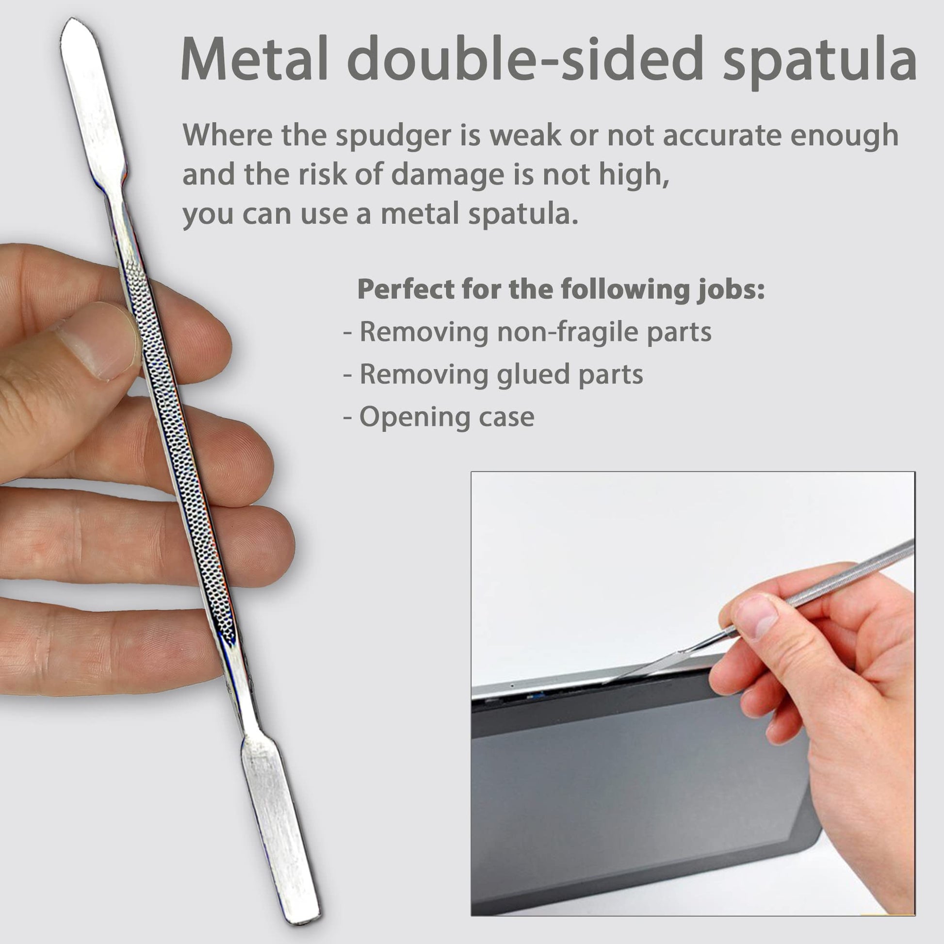 HowFixit Kit de herramientas de palanca de apertura con Spudgers ESD, cepillo para polvo antiestático, Spudger de metal para desmontar y reparar portátiles, consola de juegos, computadora