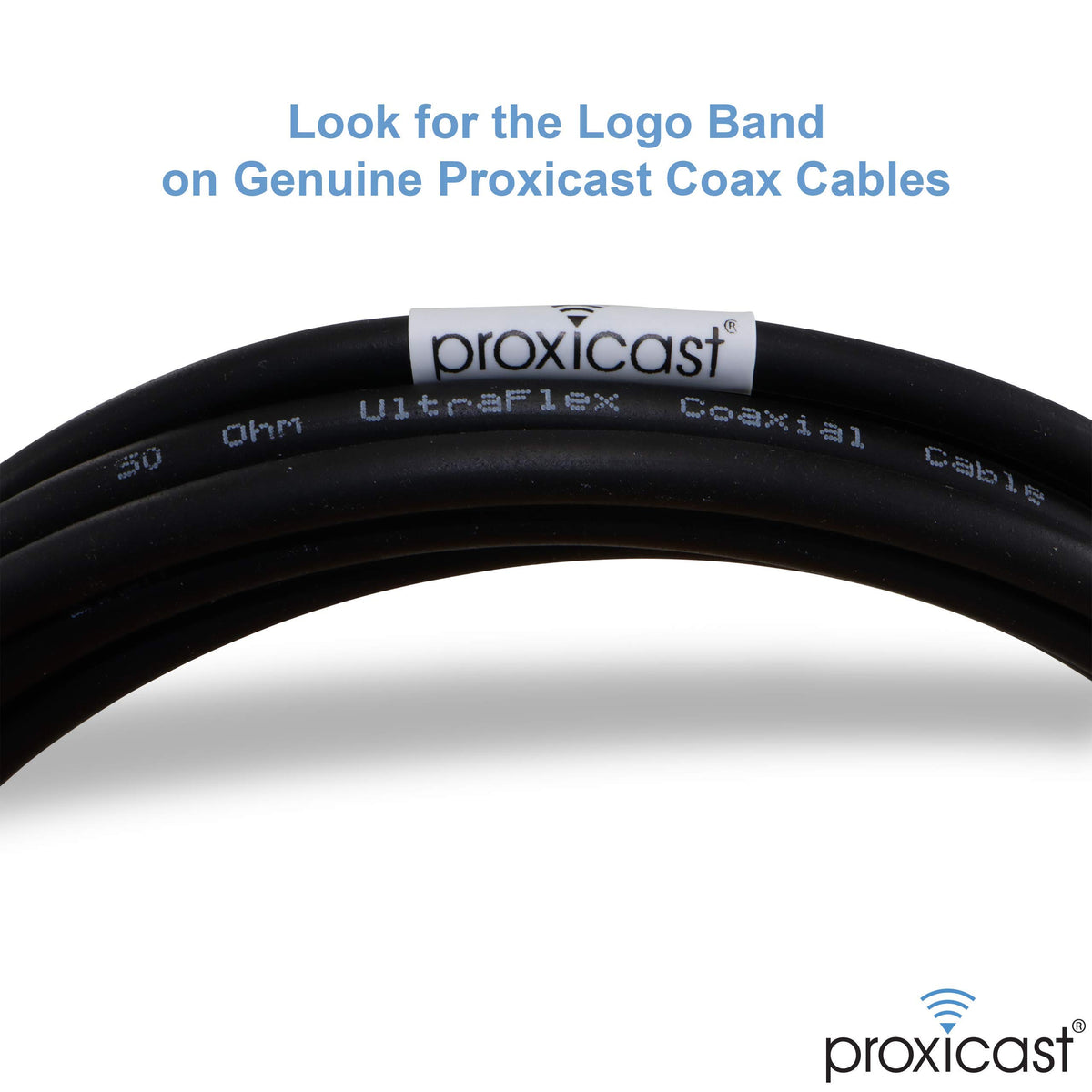 Cable Coaxial Proxicast PL259 Negro Ultra Flexible 3 ft 50 Ohm para Radio CB/UHF/VHF/Shortwave/HAM