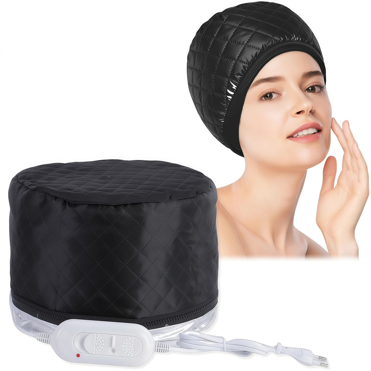 TRYXZSZ Gorro Térmico para Cabello, 3 Niveles, Apagado Automático 20 Min