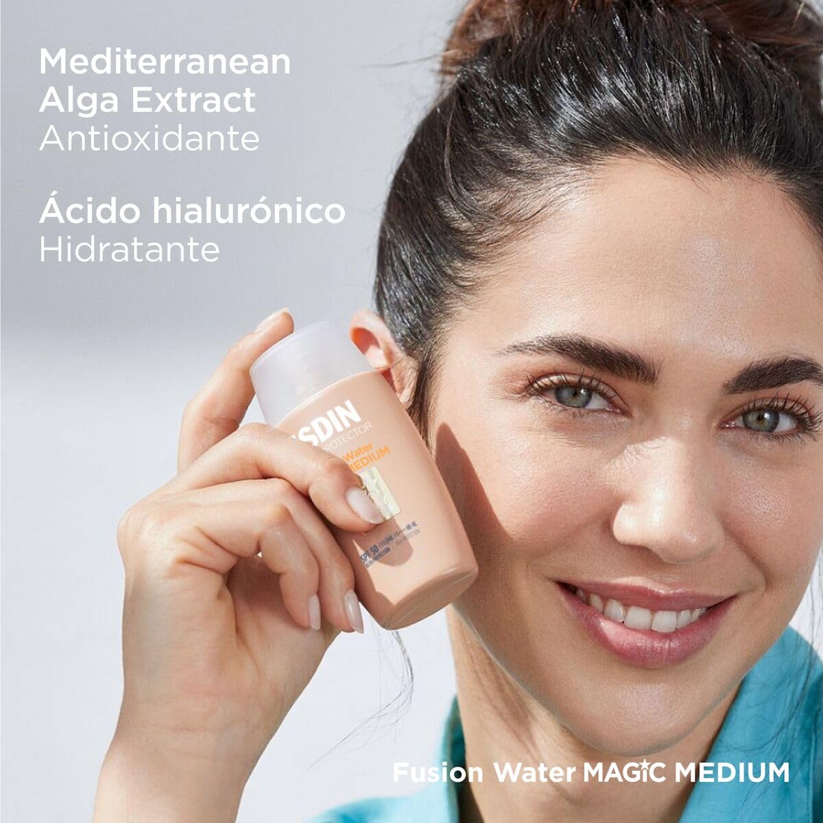 ISDIN Fotoprotector Fusion Water Magic Medium COLOR SPF 50 | Piel Radiante y Protegida