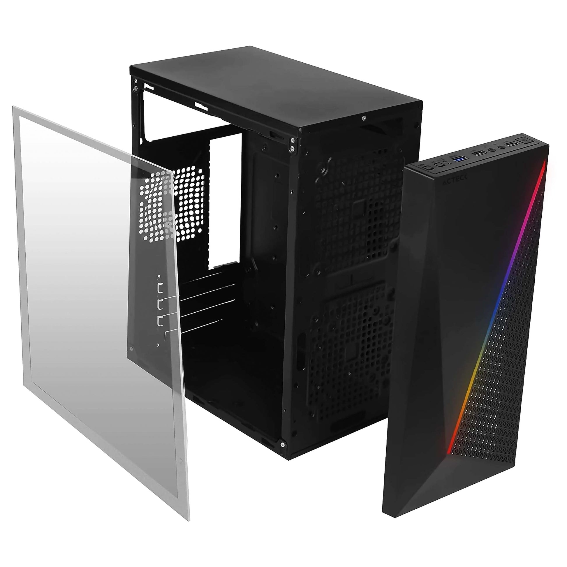 Computadora de Escritorio PC Gamer PSA Computo y Papelería Luz RGB Ryzen 3 3200G 8GB RAM 3200MHZ 500GB SSD M.2 WiFi