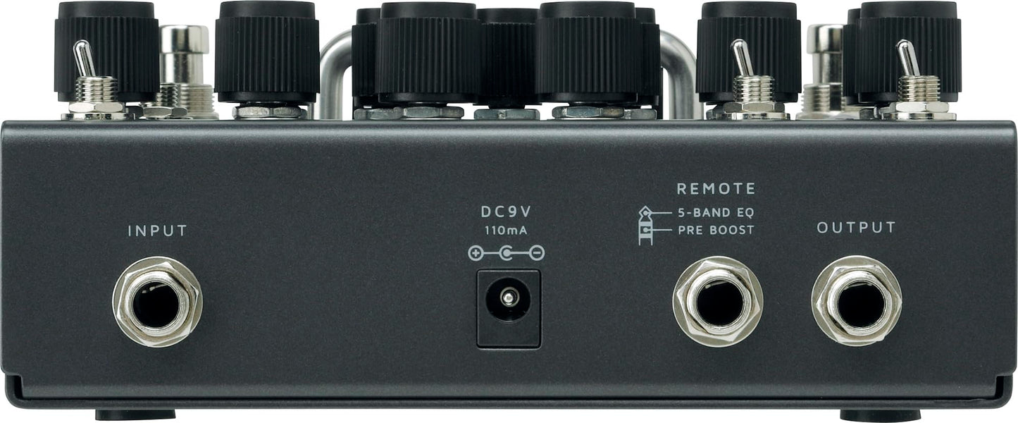 IBANEZ PTPRE Preamp de Guitarra Clásico Negro con 5 Bandas Paramétricas EQ y Post Boost