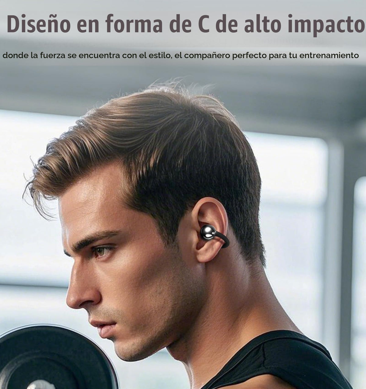 Audífonos Inalámbricos Xuuly Negro con Oído Abierto y Conexión Multipunto para Entrenamientos