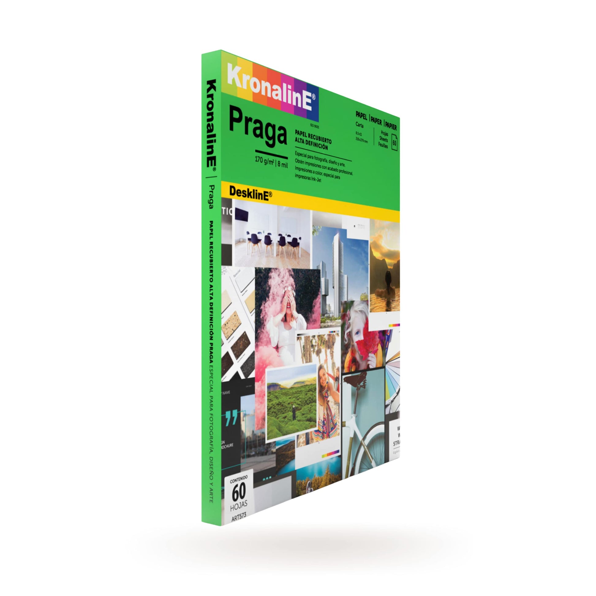 Papel Recubierto Kronaline Praga Mate 170 gr 60 Hojas Tamaño Carta