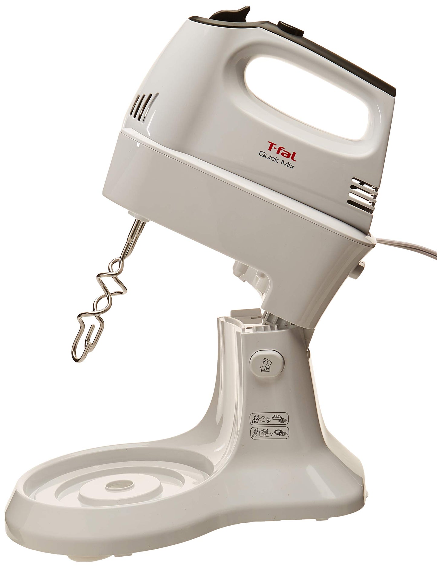 Batidora de Pedestal T-Fal Blanco Quick Mix 300W 3.5L 5 Velocidades Turbo