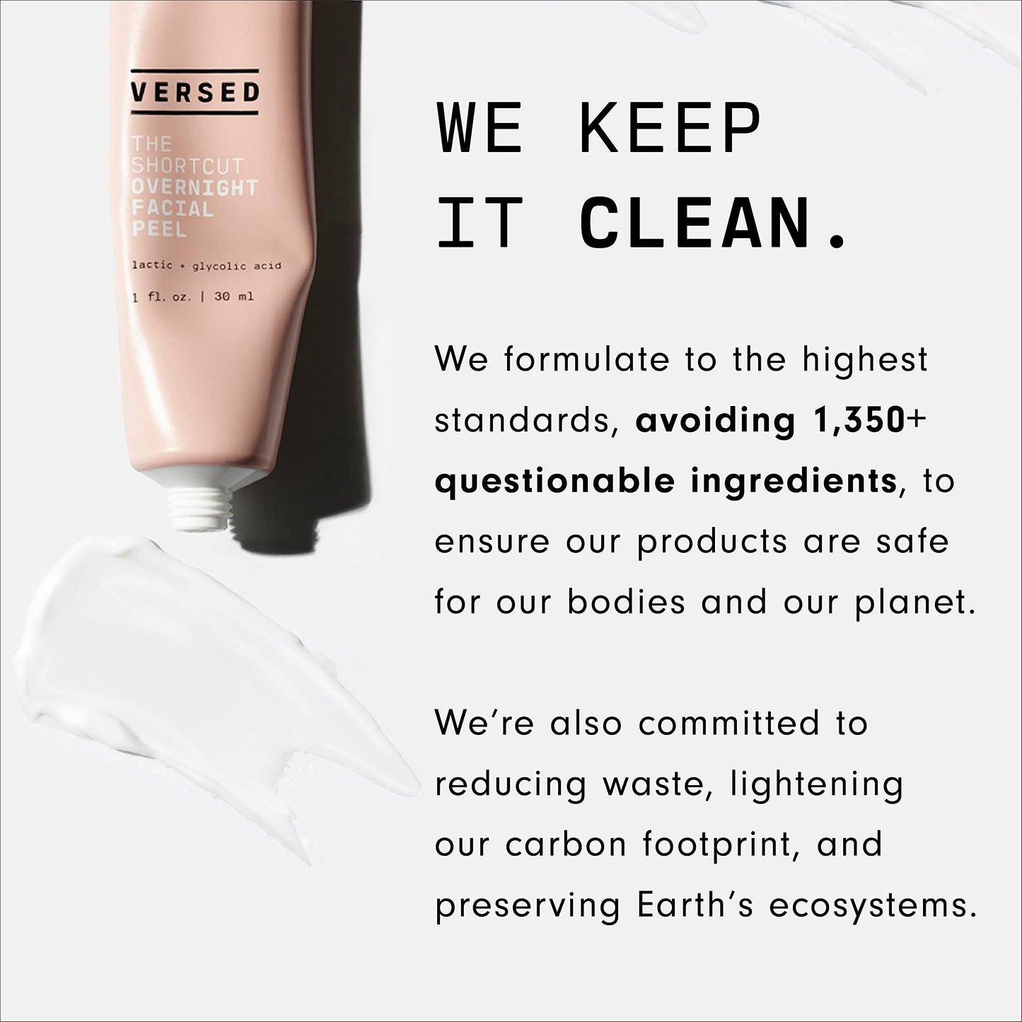 Versed Just Breathe Sérum facial aclarante 1 fl oz. Formulado con extracto de corteza de sauce, niacinamida y zinc, libre de crueldad, sin parabenos y vegano. Elige tu tratamiento facial (suero clarificante)