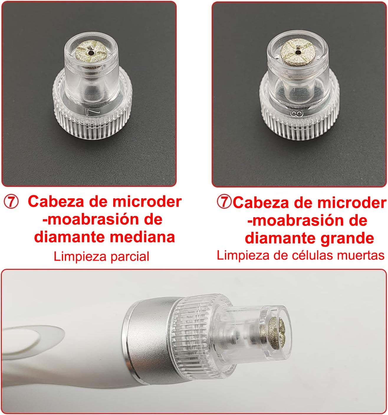 Juego de 9 puntas de depilación para la piel para el cuidado facial de la piel, para la máquina de belleza Elitzia ETLB245 o ET89 ETLB248