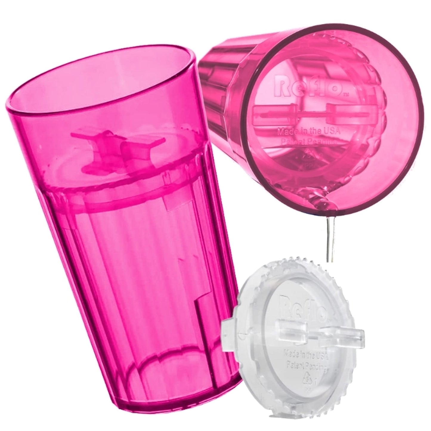 Reflo Smart Cup, una alternativa inteligente a "Sippy Cups" (rojo violeta – 2 unidades)