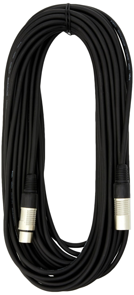 Cable de Micrófono Stagg Negro 50 Pies XLR/XLR