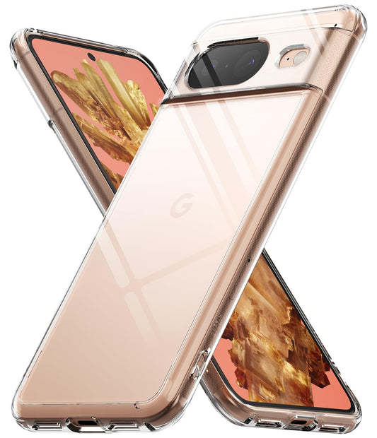 Funda Ringke Fusion Transparente para Google Pixel 8 2023 con Agujeros para Cuerda