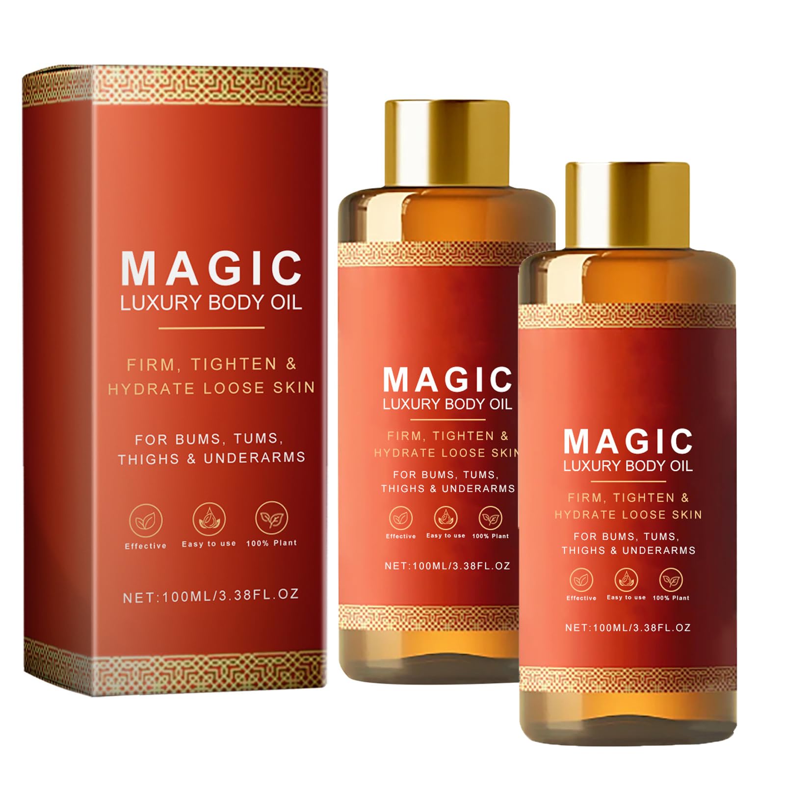 Pack de 2 Botellas de Aceite Corporal de Colágeno 100ML: Hidratación y Firmeza para la Piel. Embellece tu Cuerpo con Este Producto Exclusivo. ¡Aprovecha Ahora y Obtén una Piel Radiante!