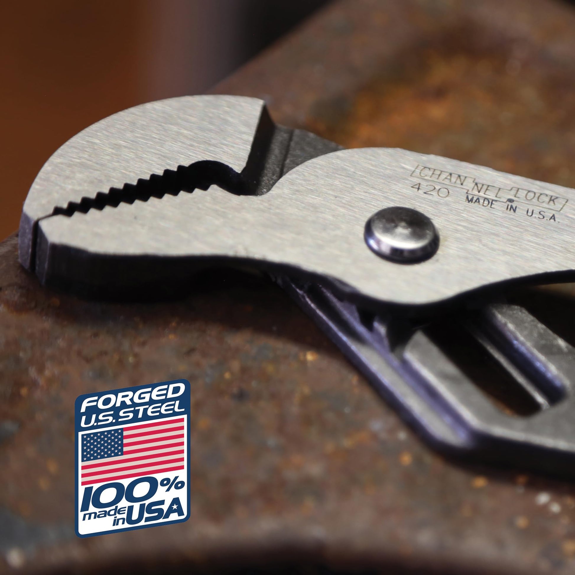 Channellock 420 Pinza de Extensión Mordaza Recta de 9 1/2"