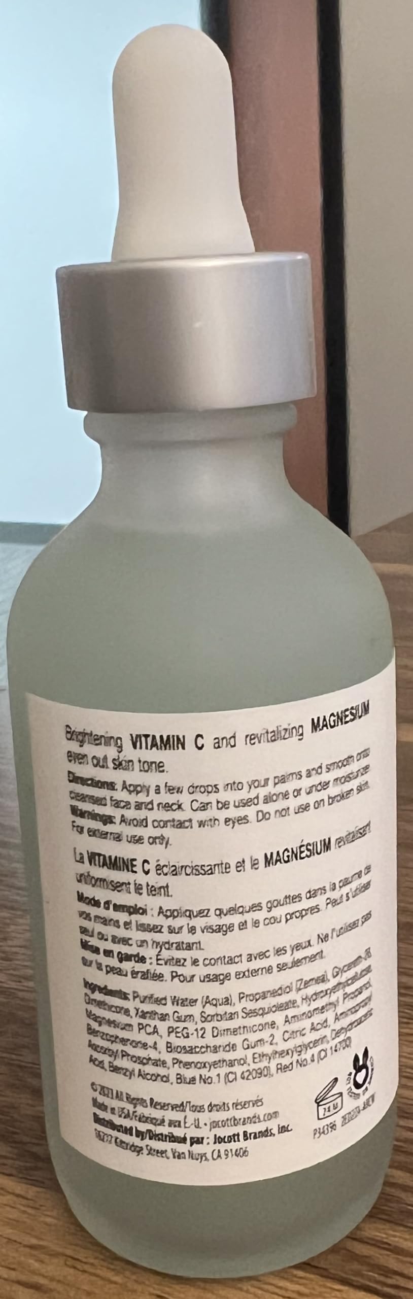 Valjean Labs Facial Serum, Glow, Vitamin C + Magnesium