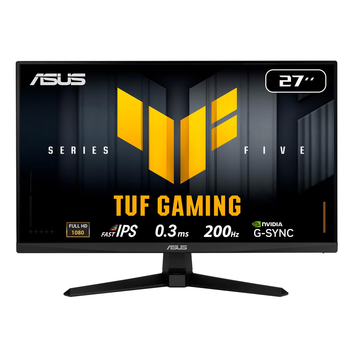 ASUS TUF Gaming Monitor 27" 1080P Series 5 (VG279Q5A) Panel Fast-IPS Full HD, 200 Hz, 0,3 ms, Compatible con G-Sync®, AMD FreeSync™ Premium, ELMB Sync, 99% sRGB, DisplayWidget Center, IA para Juegos.